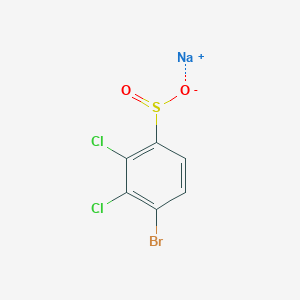 molecular formula C6H2BrCl2NaO2S B13193917 Sodium 4-bromo-2,3-dichlorobenzene-1-sulfinate 