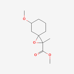 molecular formula C11H18O4 B13194008 Methyl 5-methoxy-2-methyl-1-oxaspiro[2.5]octane-2-carboxylate 