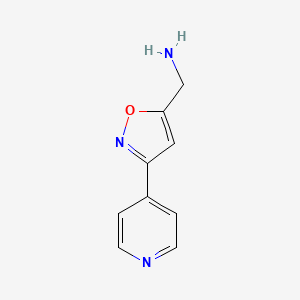 1-(3-Pyridin-4-ylisoxazol-5-YL)methanamine