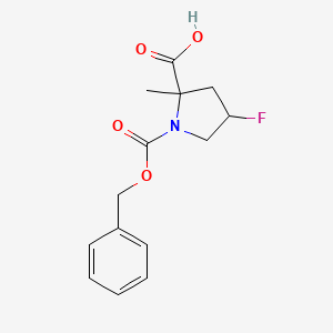 1-[(Benzyloxy)carbonyl]-4-fluoro-2-methylpyrrolidine-2-carboxylic acid