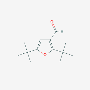 molecular formula C13H20O2 B13194063 2,5-Di-tert-butylfuran-3-carbaldehyde 