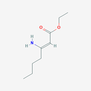 Ethyl3-aminohept-2-enoate