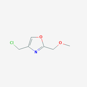 4-(Chloromethyl)-2-(methoxymethyl)-1,3-oxazole