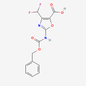 2-{[(Benzyloxy)carbonyl]amino}-4-(difluoromethyl)-1,3-oxazole-5-carboxylic acid