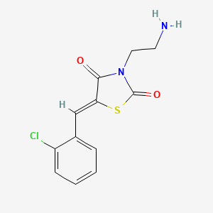 3-(2-Aminoethyl)-5-[(2-chlorophenyl)methylidene]-1,3-thiazolidine-2,4-dione