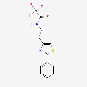 2,2,2-Trifluoro-N-[2-(2-phenyl-1,3-thiazol-4-yl)ethyl]acetamide