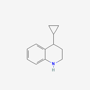 molecular formula C12H15N B13194147 4-Cyclopropyl-1,2,3,4-tetrahydroquinoline 