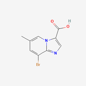 molecular formula C9H7BrN2O2 B13194156 8-Bromo-6-methylimidazo[1,2-a]pyridine-3-carboxylic acid 