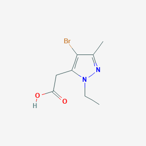 2-(4-bromo-1-ethyl-3-methyl-1H-pyrazol-5-yl)acetic acid