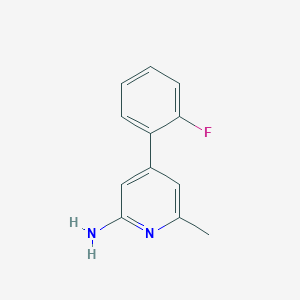 4-(2-Fluorophenyl)-6-methylpyridin-2-amine