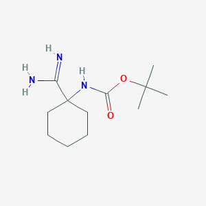 tert-butyl N-(1-carbamimidoylcyclohexyl)carbamate