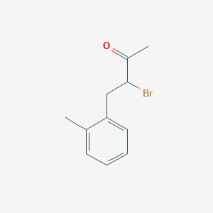 molecular formula C11H13BrO B13194186 3-Bromo-4-(2-methylphenyl)butan-2-one 