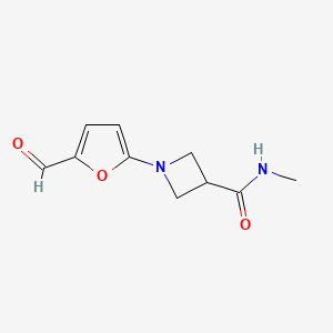 1-(5-Formylfuran-2-yl)-N-methylazetidine-3-carboxamide