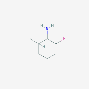 molecular formula C7H14FN B13194221 2-Fluoro-6-methylcyclohexan-1-amine 