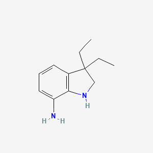 3,3-Diethyl-2,3-dihydro-1H-indol-7-amine