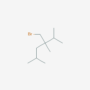 molecular formula C10H21Br B13194233 3-(Bromomethyl)-2,3,5-trimethylhexane 