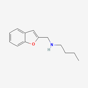 molecular formula C13H17NO B13194234 N-(1-benzofuran-2-ylmethyl)butan-1-amine 