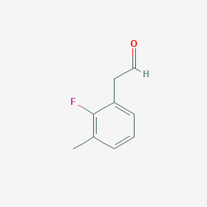 molecular formula C9H9FO B13194254 (2-Fluoro-3-methylphenyl)acetaldehyde 