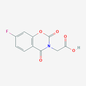 2-(7-Fluoro-2,4-dioxo-3,4-dihydro-2H-1,3-benzoxazin-3-yl)acetic acid