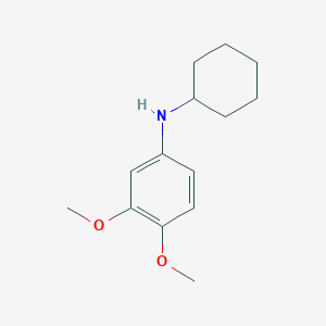 molecular formula C14H21NO2 B13194303 N-cyclohexyl-3,4-dimethoxyaniline 