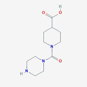 1-(Piperazine-1-carbonyl)piperidine-4-carboxylic acid