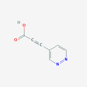 3-(Pyridazin-4-yl)prop-2-ynoic acid