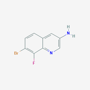 7-Bromo-8-fluoroquinolin-3-amine