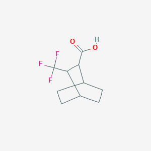 molecular formula C10H13F3O2 B13194390 3-(Trifluoromethyl)bicyclo[2.2.2]octane-2-carboxylic acid 