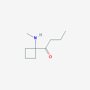 1-[1-(Methylamino)cyclobutyl]butan-1-one