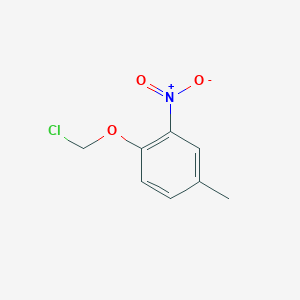 molecular formula C8H8ClNO3 B13194434 1-(Chloromethoxy)-4-methyl-2-nitrobenzene 