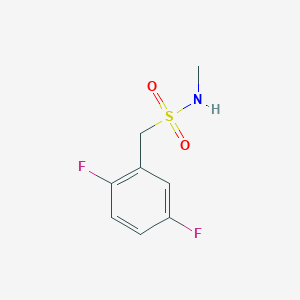 molecular formula C8H9F2NO2S B13194450 1-(2,5-difluorophenyl)-N-methylmethanesulfonamide 