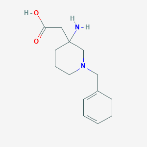 2-(3-Amino-1-benzylpiperidin-3-yl)acetic acid