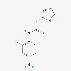 N-(4-amino-2-methylphenyl)-2-(1H-pyrazol-1-yl)acetamide