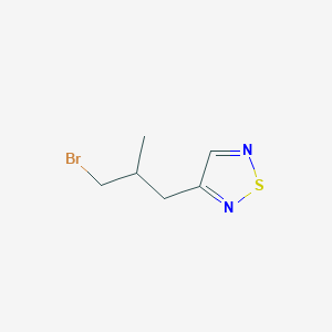 3-(3-Bromo-2-methylpropyl)-1,2,5-thiadiazole