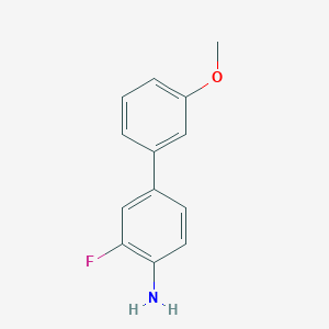 molecular formula C13H12FNO B1319459 3-Fluoro-3'-methoxy[1,1'-biphenyl]-4-amine CAS No. 867287-99-8