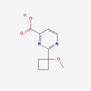 2-(1-Methoxycyclobutyl)pyrimidine-4-carboxylic acid