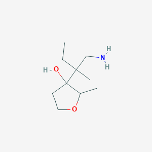 3-(1-Amino-2-methylbutan-2-YL)-2-methyloxolan-3-OL