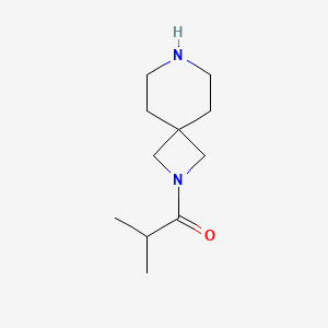 molecular formula C11H20N2O B13194617 1-{2,7-Diazaspiro[3.5]nonan-2-yl}-2-methylpropan-1-one 