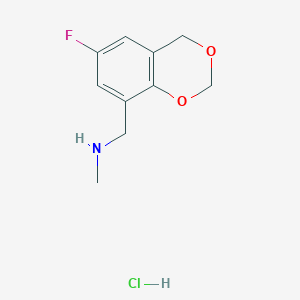 N-[(6-fluoro-4H-1,3-benzodioxin-8-yl)methyl]-N-methylamine hydrochloride