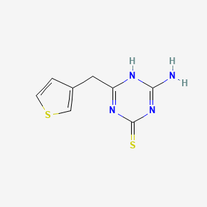 4-Amino-6-(thiophen-3-ylmethyl)-1,3,5-triazine-2-thiol