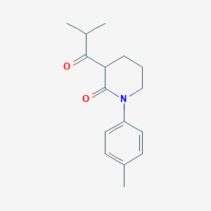 1-(4-Methylphenyl)-3-(2-methylpropanoyl)piperidin-2-one