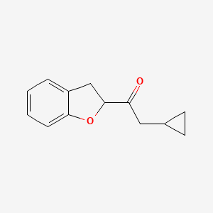 2-Cyclopropyl-1-(2,3-dihydro-1-benzofuran-2-YL)ethan-1-one