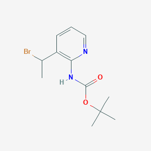 tert-Butyl N-[3-(1-bromoethyl)pyridin-2-yl]carbamate