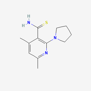 4,6-Dimethyl-2-(pyrrolidin-1-yl)pyridine-3-carbothioamide