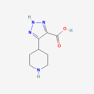 5-(Piperidin-4-yl)-1H-1,2,3-triazole-4-carboxylic acid