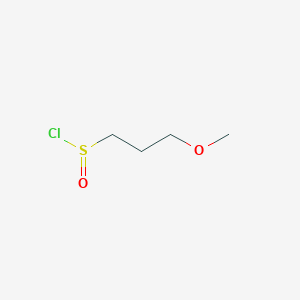 molecular formula C4H9ClO2S B13194745 3-Methoxypropane-1-sulfinyl chloride 