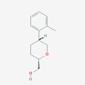 [(2S,5R)-5-(2-Methylphenyl)oxan-2-yl]methanol