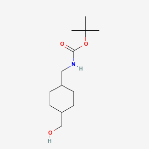 molecular formula C13H25NO3 B1319475 叔丁基（反式-4-羟甲基环己基甲基）氨基甲酸酯 CAS No. 172348-63-9