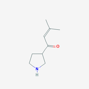 3-Methyl-1-(pyrrolidin-3-yl)but-2-en-1-one