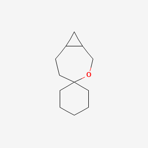 molecular formula C12H20O B13194775 3-Oxaspiro[bicyclo[5.1.0]octane-4,1'-cyclohexane] 